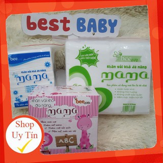 [Mã SKAMLTSM9 giảm 10% đơn 99K] ✅Khăn Vải Khô Đa Năng Mama [CHÍNH HÃNG]