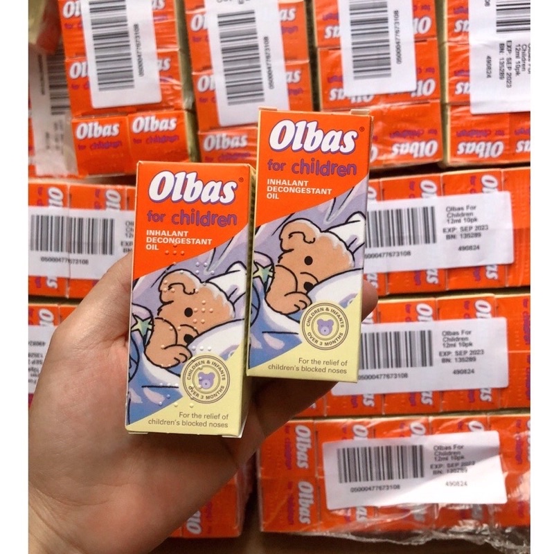 Tinh dầu chống cảm, nghẹt mũi OLBAS Anh 12ml