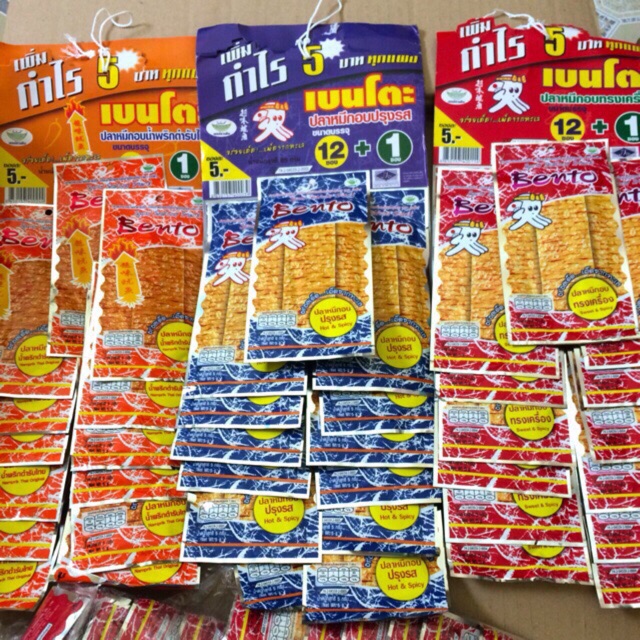 Snack mực bento Thái Lan 10 dây