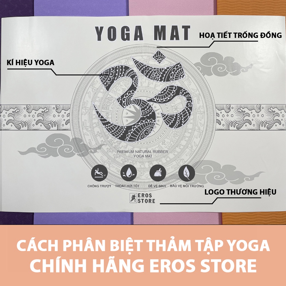 Thảm Tập Yoga 6MM Định Tuyến TPE Cao Cấp Chống Trượt Chính Hãng Eros Store