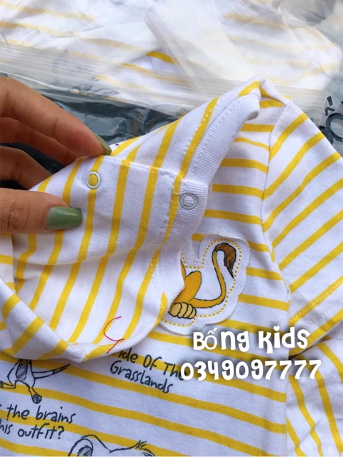 Bộ Hè Bé Trai Simba Kẻ Vàng