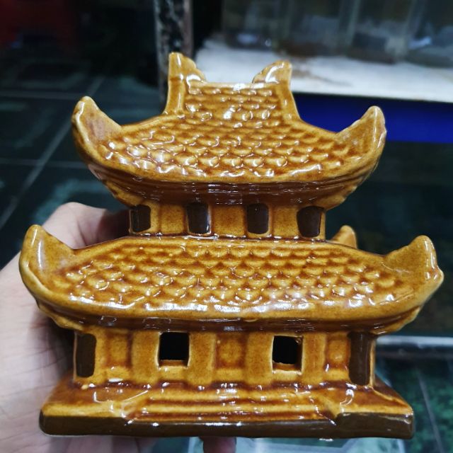 CHÙA TRANG TRÍ HỒ CÁ NON BỘ 10x7x12cm