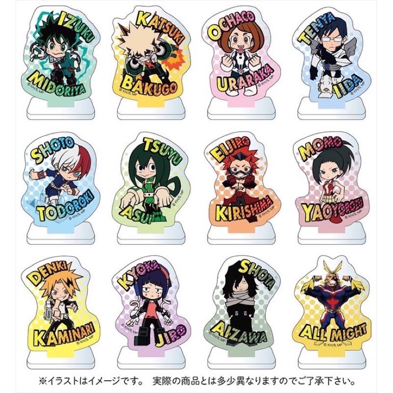 Standee nhân phẩm MHA My Hero Academia Học Viện Siêu Anh Hùng
