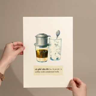 Poster tranh hình ảnh/món ăn Việt Nam