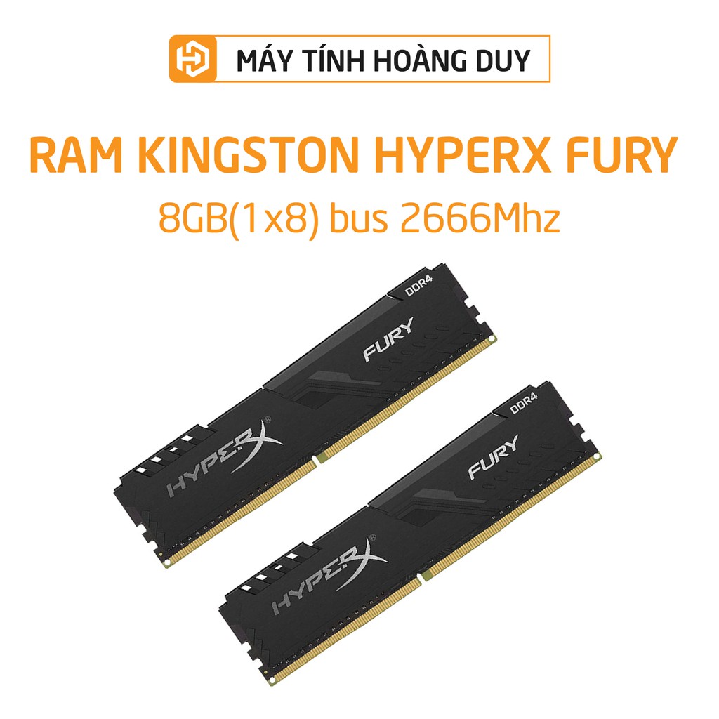 RAM KINGSTON DDR4 8GB HyperX Fury Black (HX426C16FB3/8) Bus 2666Mhz