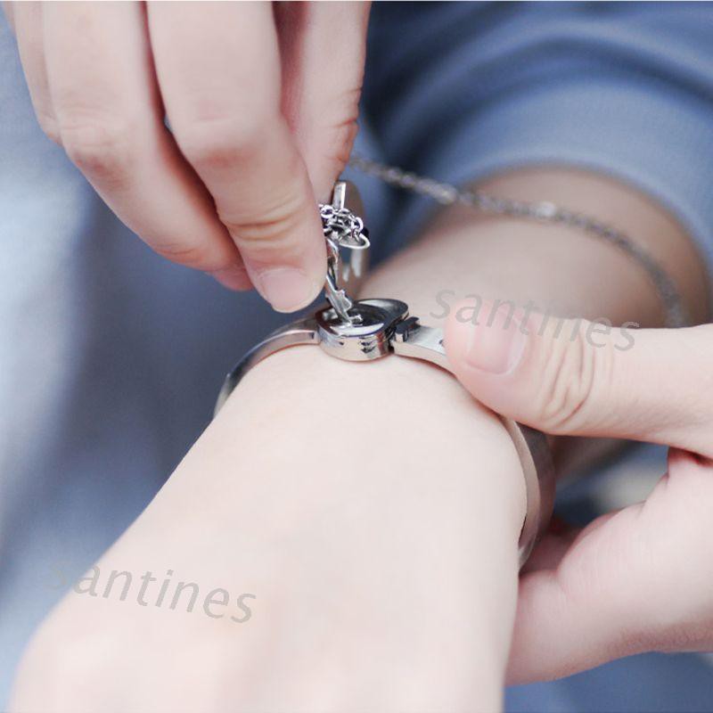 Bộ vòng cổ mặt chìa khóa + vòng tay hình trái tim có lỗ khóa cho cặp đôi