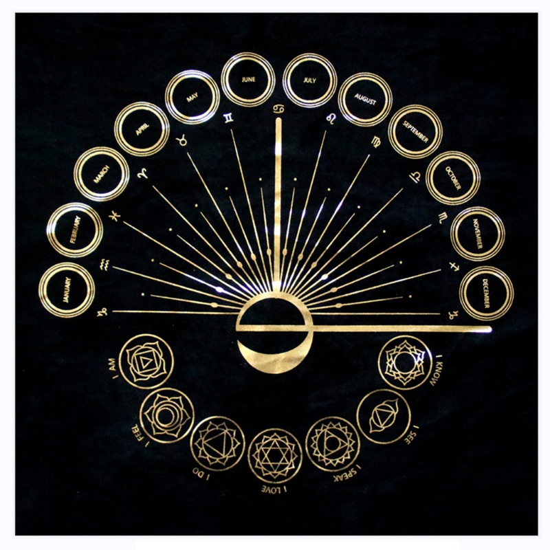 Khăn Trải Bàn Bói Tarot 19x19In Chất Lượng Cao