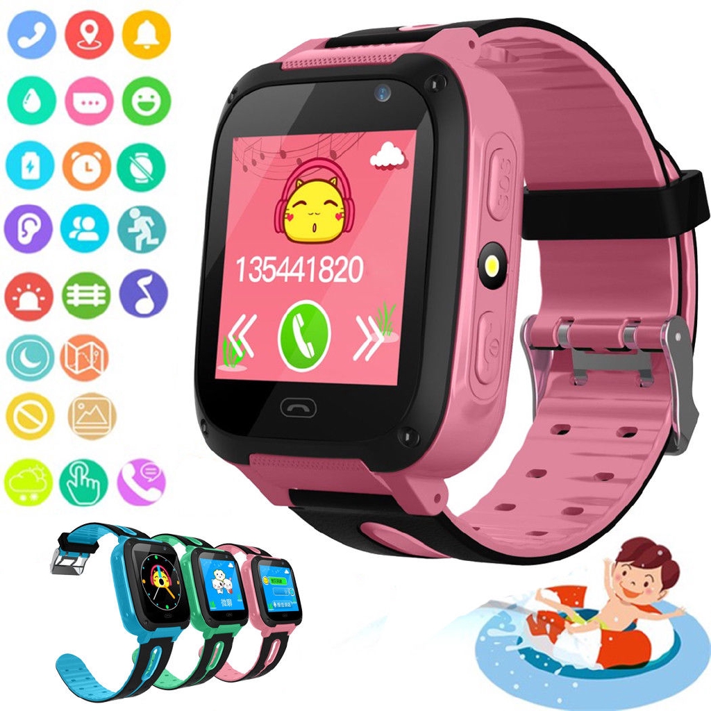 【TGS】(Đồng hồ trẻ em)Kids Watches Anti-lost Kids Safe GPS Tracker SOS Call GSM Smart Watch Phone For Android IOS