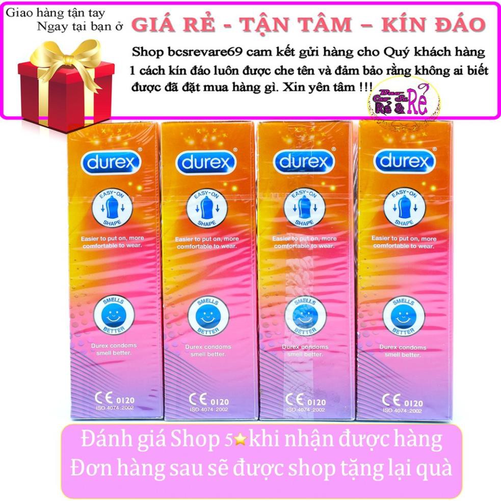 (CHE TÊN) Bao Cao Su Durex Pleasuremax GÂN GAI TĂNG KHOÁI CẢM hộp 12 bao