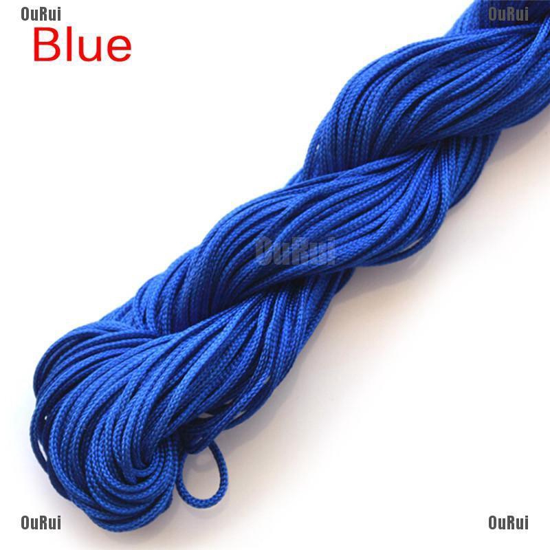 {FCC}Cuộn dây Nylon bện dài 25m dày 1mm dùng để đan vòng tay thủ công{OuRui.vn}