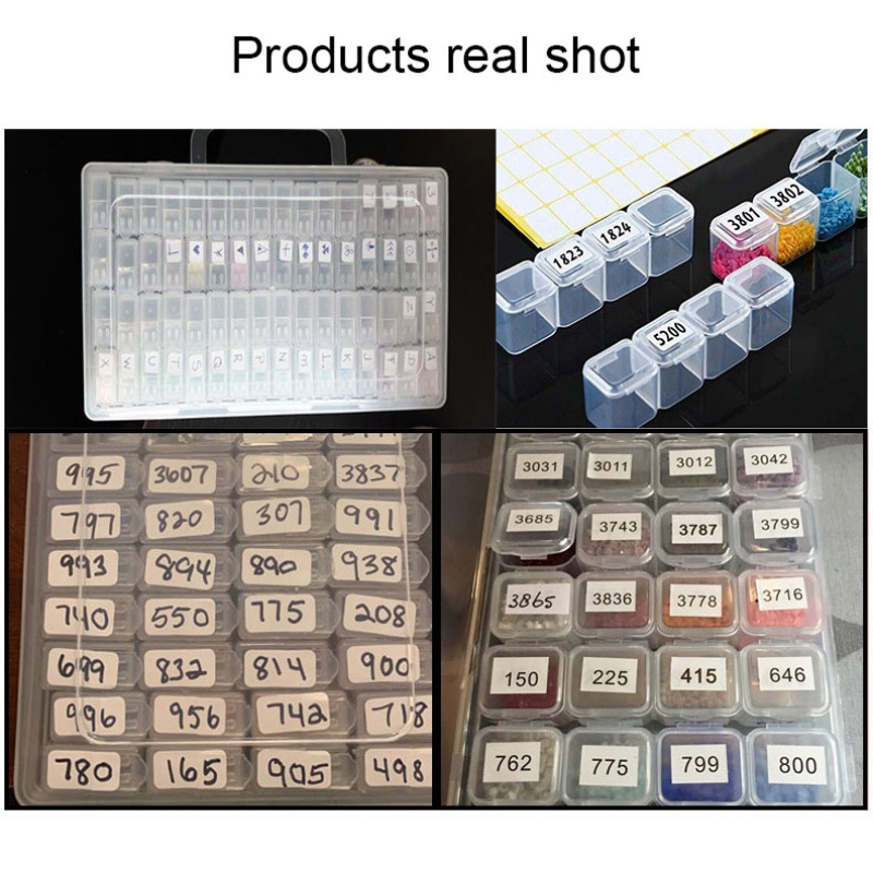 Bộ 2500-10000 Nhãn Dán Phân Loại Hạt Đá Chống Thấm Nước Tiện Dụng