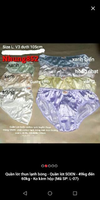 Quần lót thun lạnh Socen co giãn nhẹ dành cho nữ - Soen M - L - XL