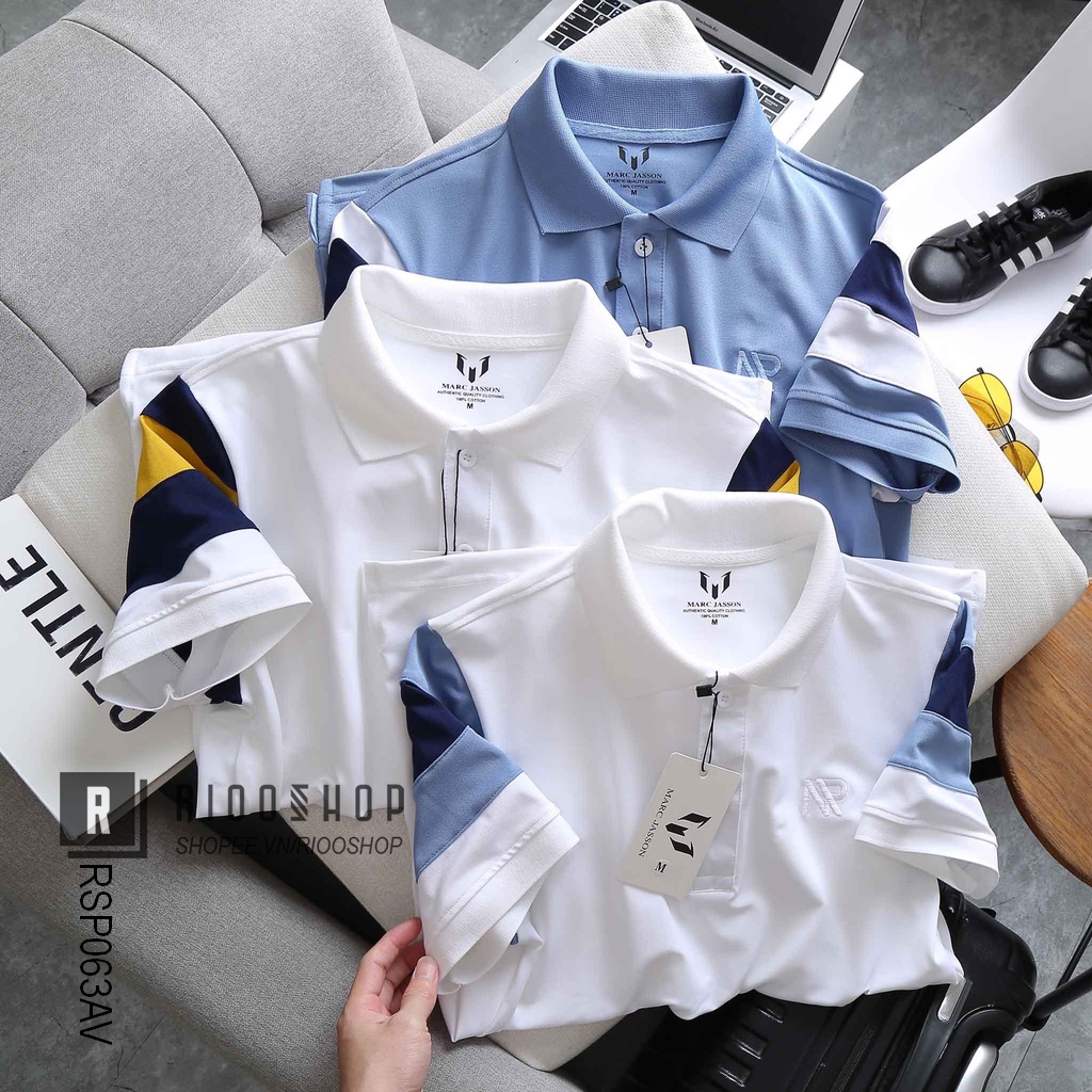 Áo thun nam có cổ polo tay ngắn form rộng phối màu Pegasus đẹp RSP063AV - áo phông nam form rộng Riooshop | BigBuy360 - bigbuy360.vn