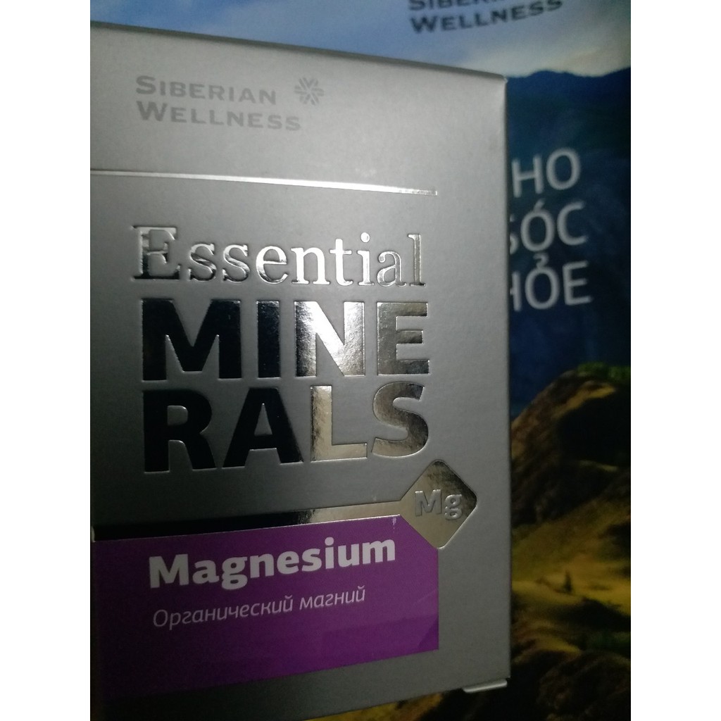 Viên uống giúp ngủ ngon  Essential Minerals Magnesium Siberi Nga 60 viên | BigBuy360 - bigbuy360.vn