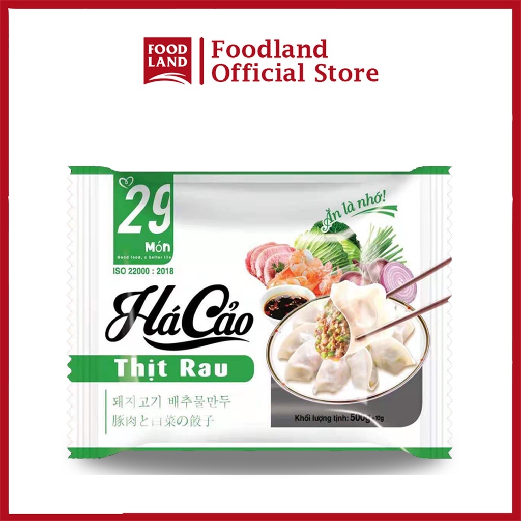 Há cảo nhân Thịt Rau 500g - Vua sủi cảo 29 - thả lẩu, làm mỳ vằn thắn, chiên - Foodland