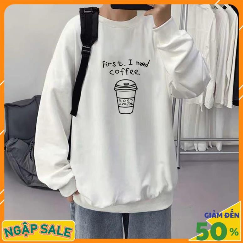 Áo Sweater Nam Nữ Coffeee, Áo Hoodie form rộng unisex ST55