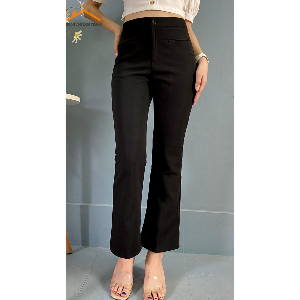 Quần ống loe cạp cao túi vuông hot 2020 | BigBuy360 - bigbuy360.vn