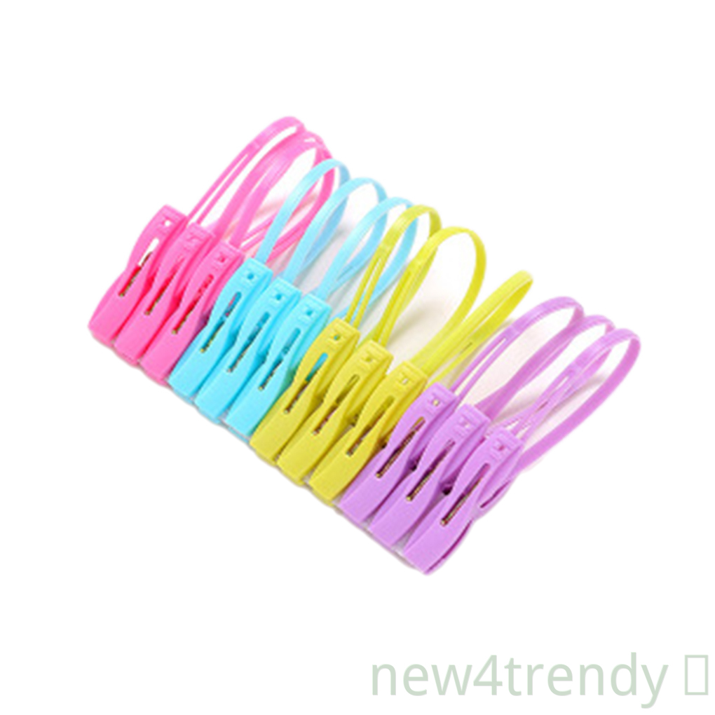 Set 12 Kẹp Nhựa Phơi Quần Áo Đa Năng