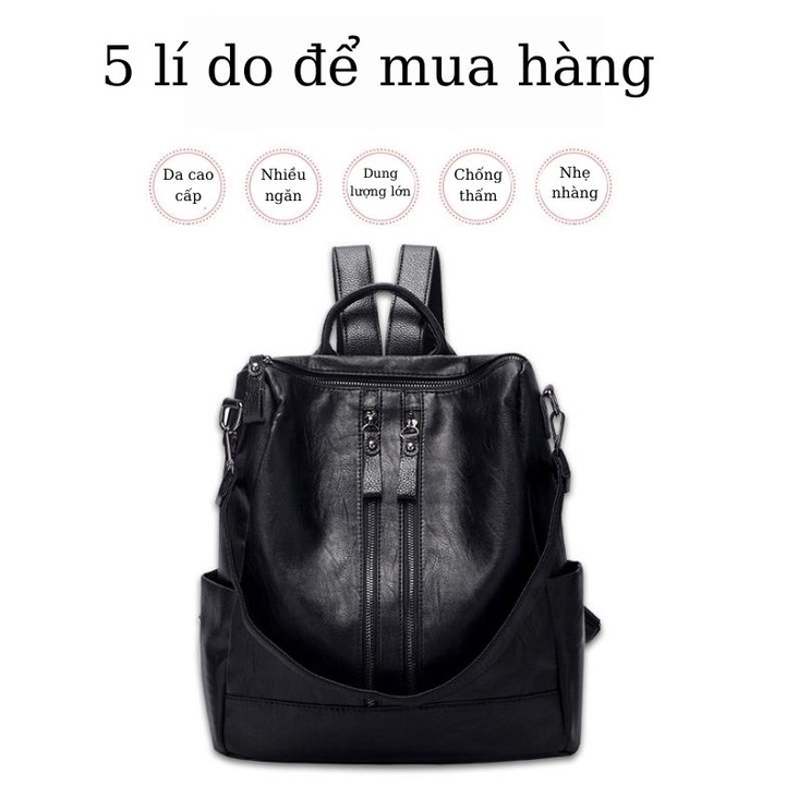 Balo da nữ thời trang cao cấp, Balo chống thấm nước sành điệu