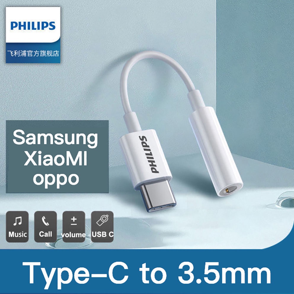Jack chuyển đổi tai nghe Philips SWR1504F chính hãng type-c sang cổng 3.5mm,Cho Samsung , Xiaomi , Huawei , OPPO