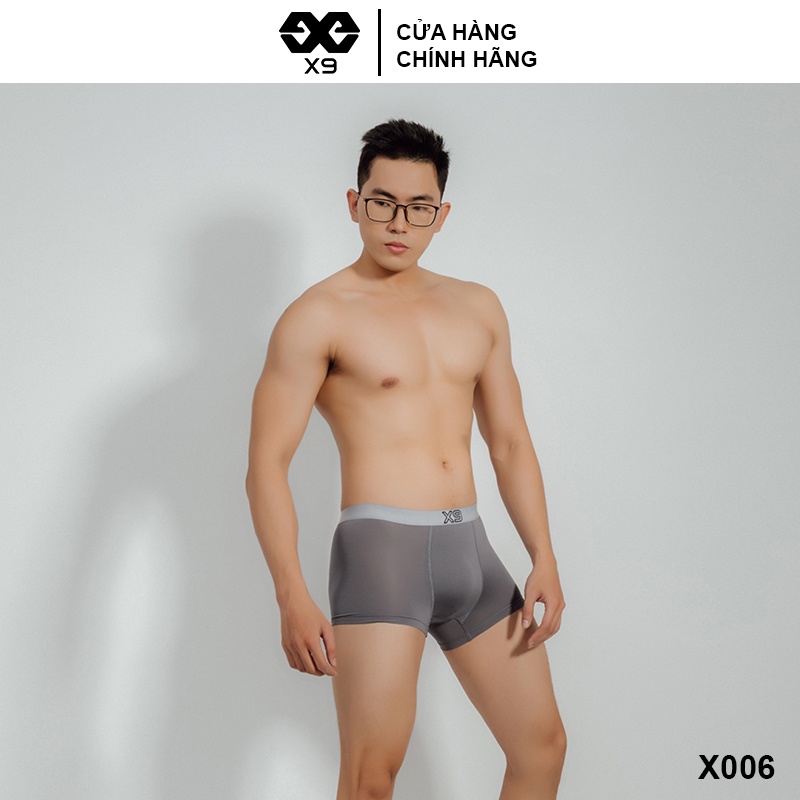 Combo 3 Quần Lót Nam Boxer Trunk Kháng Khuẩn Cotton Co Giãn Thoáng Mát - Thương Hiệu X9 - X006