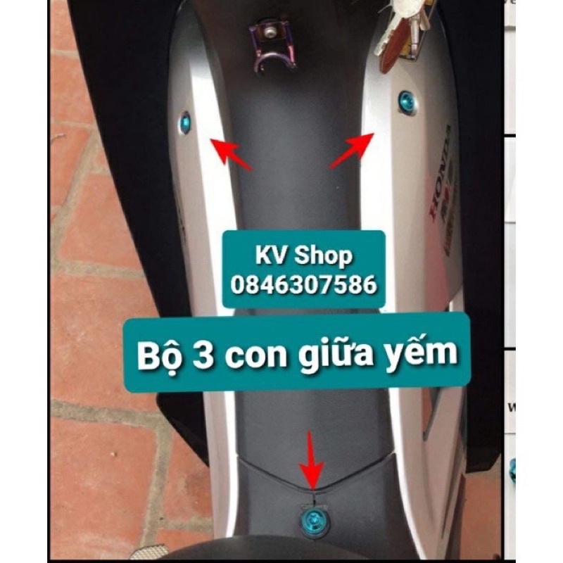 Bộ Ốc Titan Full Dàn Áo Wave 50/100/110