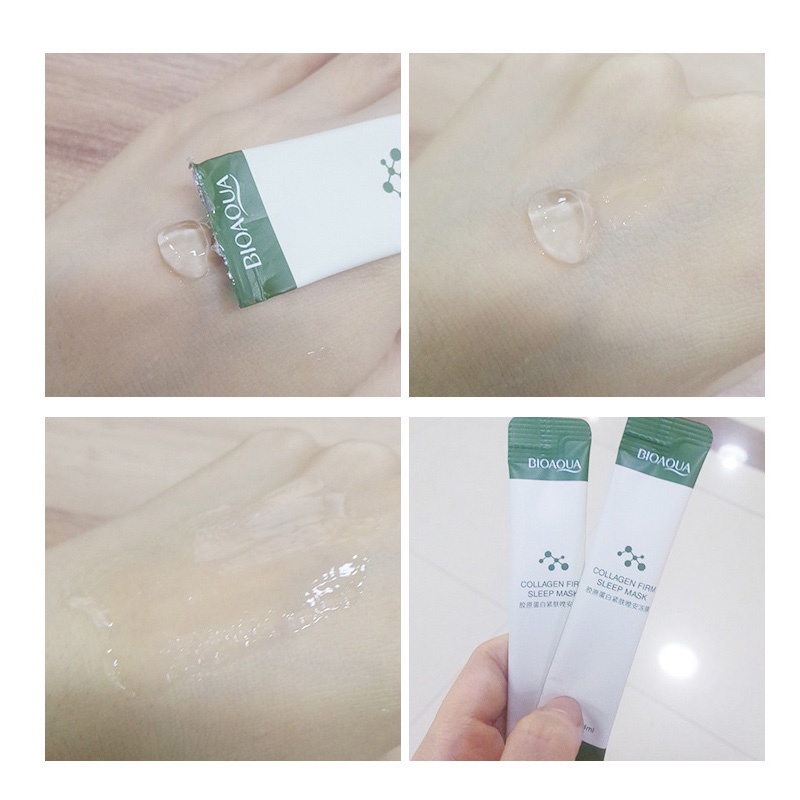 Mặt nạ ngủ collagen hyaluronic acid polypeptide 4ml dưỡng ẩm kiểm soát dầu hỗ trợ thu nhỏ lỗ chân lông | BigBuy360 - bigbuy360.vn