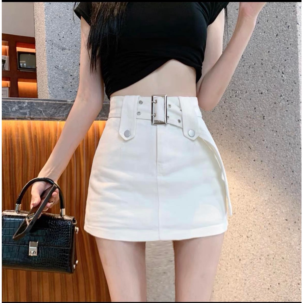 Chân váy kaki kèm thắt lưng mẫu hot