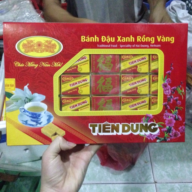 Bánh đậu xanh rồng vàng 480g