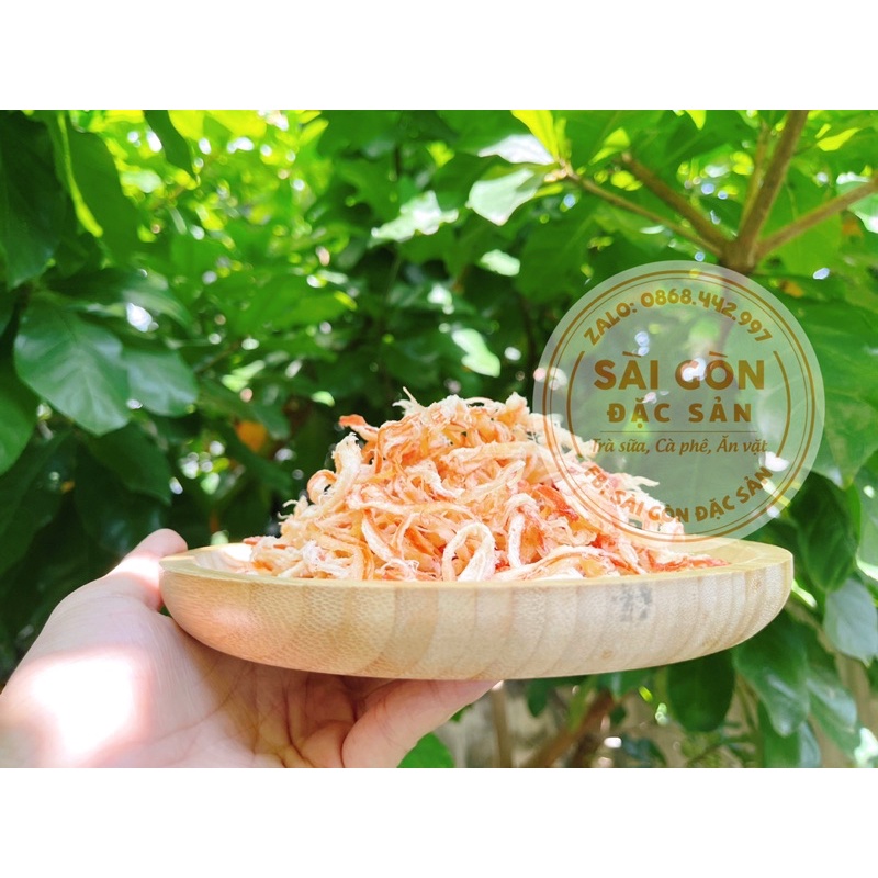 Mực hấp nước dừa xé sợi 200g loại đặc biệt Đồ Ăn Vặt Sài Gòn Đặc Sản