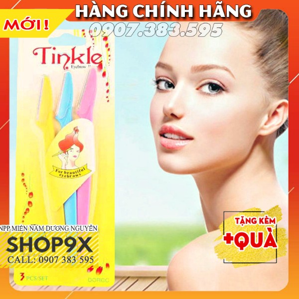 Bộ 3 Dao Cạo Chân Mày Tinkle