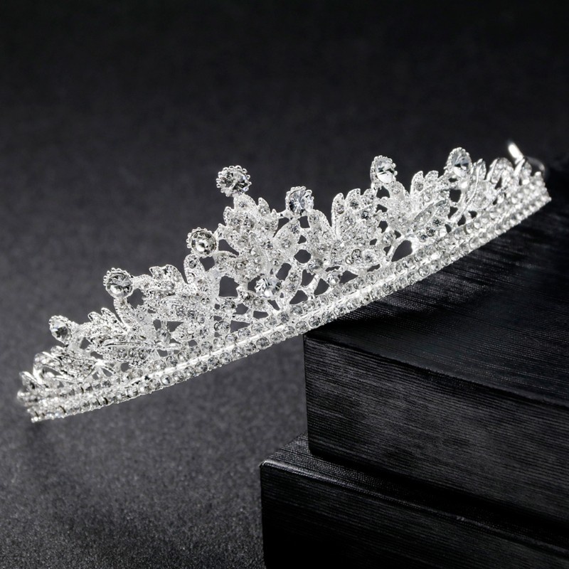 OUT Bride Crown Wedding Tiara Bridal Jewelry Women Headdress Princess Luxury Elegant