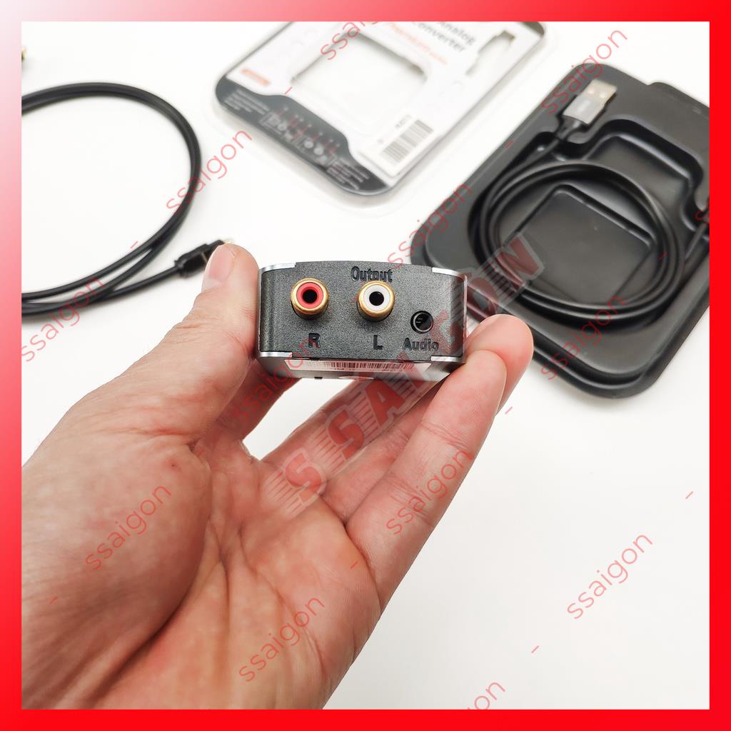 Bộ chuyển đổi âm thanh quang học optical sang AV ra audio Choseal kèm dây quang - BH 12 tháng