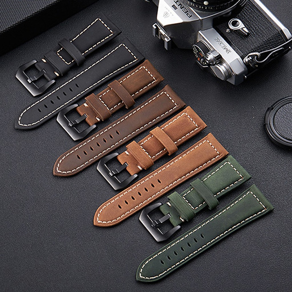 [ SAM Leather ] Dây Đồng Hồ Da Bò Size 20/22/24/26mm – Dây Da Đồng Hồ SAM004NW – Da Bò Thật Bảo Hành 12 Tháng Chính Hãng