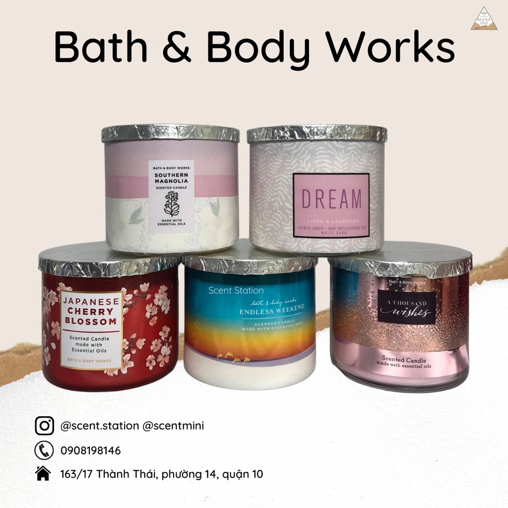Nến thơm 3 bấc Bath &amp; Body Works 411g