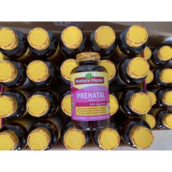 Vitamin tổng hợp cho bà bầu Nature Made Prenatal Multi + DHA 150 viên
