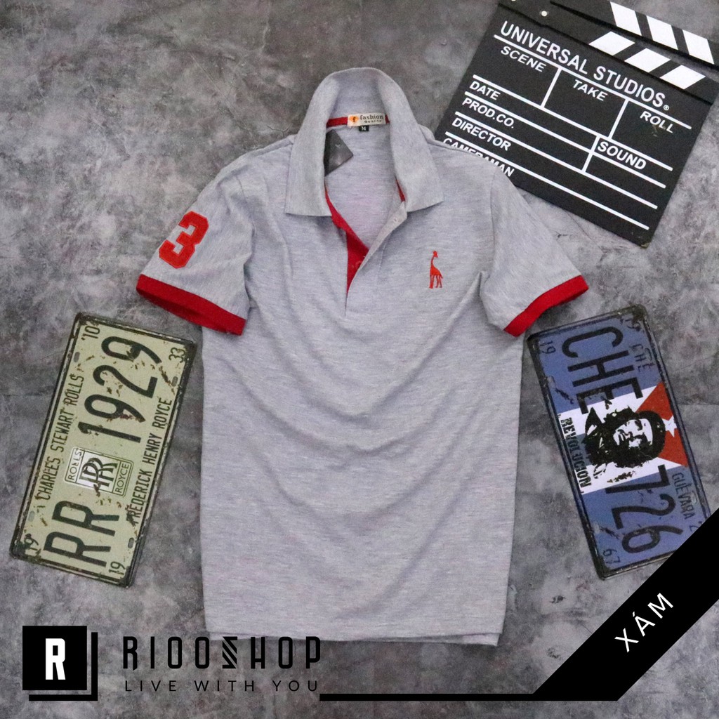 Áo thun nam có cổ hươu cao cấp cực đẹp RSP027 | BigBuy360 - bigbuy360.vn