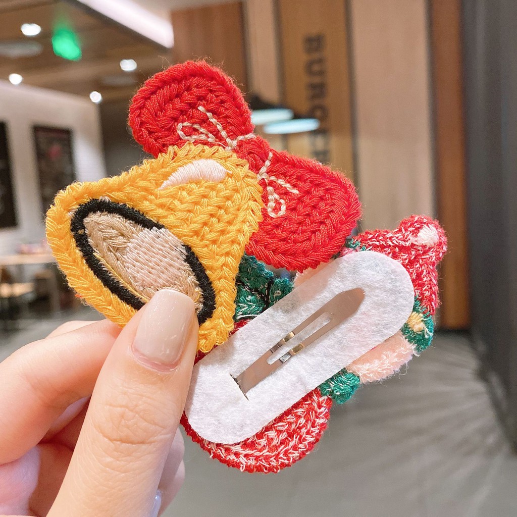 Kẹp Tóc Hình Giáng Sinh Dễ Thương Cho Bé