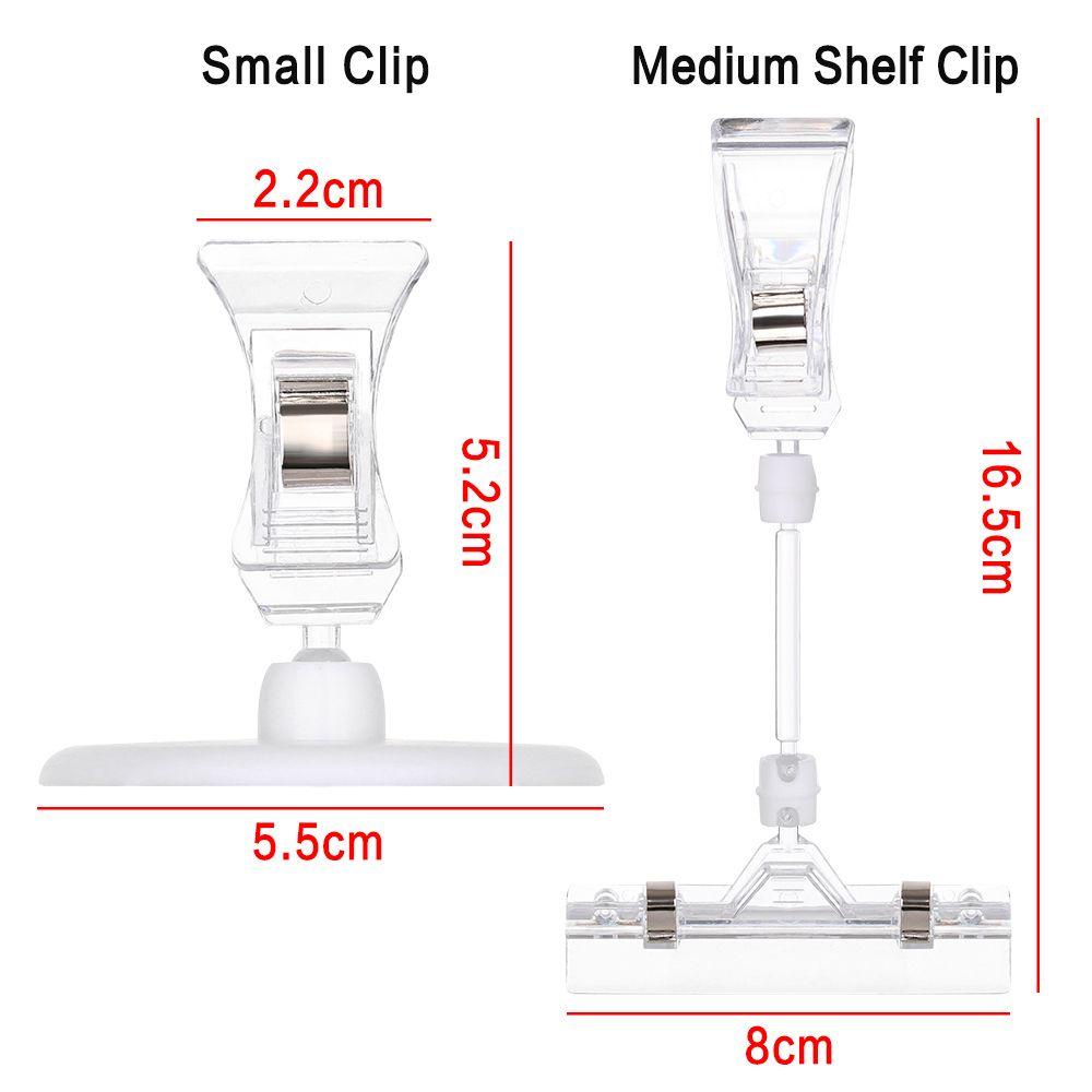 Set 2 Kẹp Thẻ Tên Bằng Nhựa Màu Cầu Vồng Có Thể Điều Chỉnh