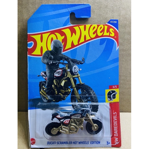Hotwheels Xe mô hình Ducati Scrambler vàng