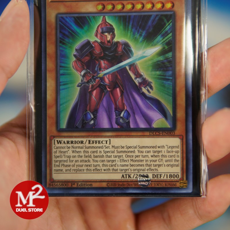 Lá bài Yugioh DLCS-EN003G Legendary Knight Hermos – Ultra Rare GREEN - Đóng gói theo tiêu chuẩn M2SCCQ-Lite