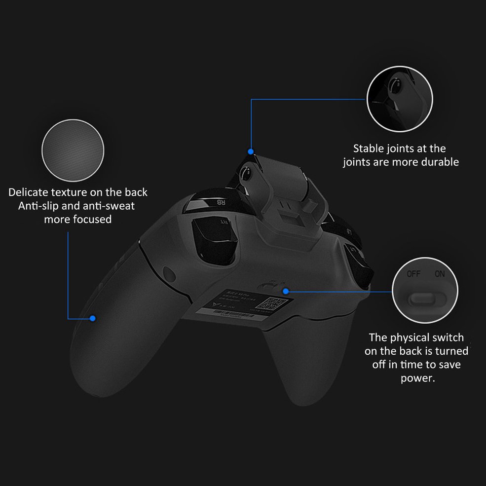 COD】FlyDigi X8 Pro 2.4Ghz Wireless Controller Wireless Gamepad for Android/iOS