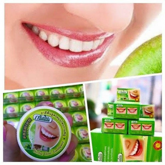 💢 Kem tẩy trắng răng Green Herb Thái Lan 25g tặng hủ nhỏ 10g 💢