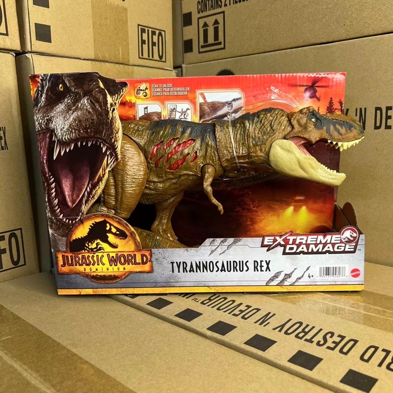 Jurassic World Dominion Extreme Damage Tyrannosaurus Rex-Mô hình khủng Long phiên bản mới nhất 2022
