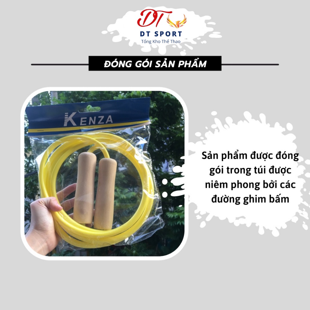 Dây nhảy thê dục Kenza đàn hồi, cực đầm, siêu bền ⚡Free Ship⚡ hỗ trợ tập gym, boxing tăng cường thể lực