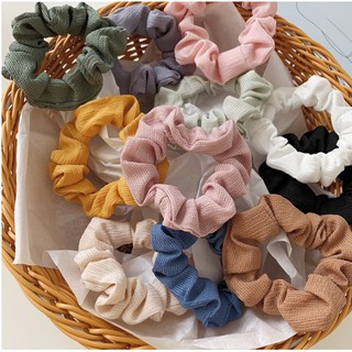 Dây cột tóc vải scrunchies 11 màu xinh HOT TREND