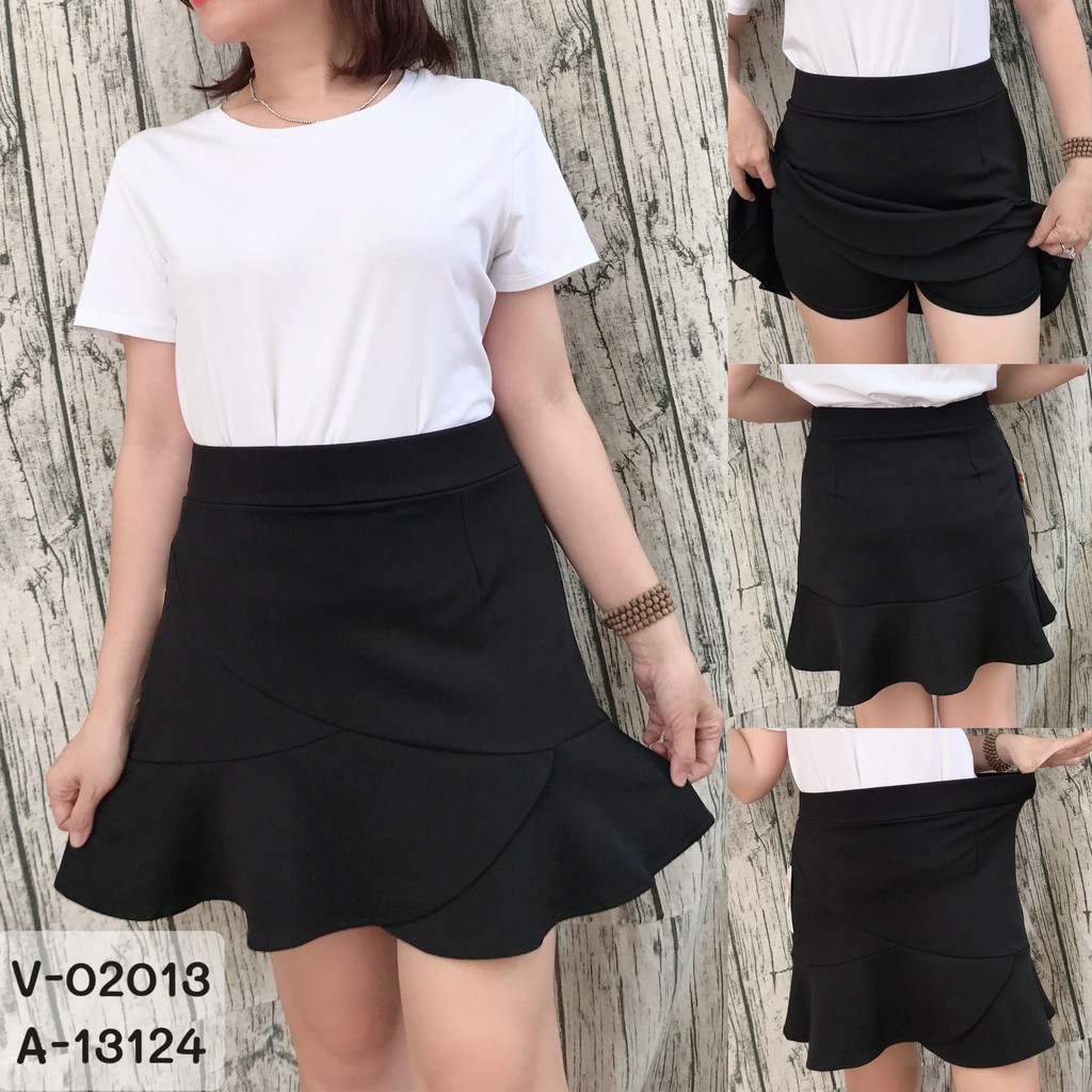 Quần Váy BIG SIZE kiểu đuôi cá xéo - váy công sở QV.QC 02013