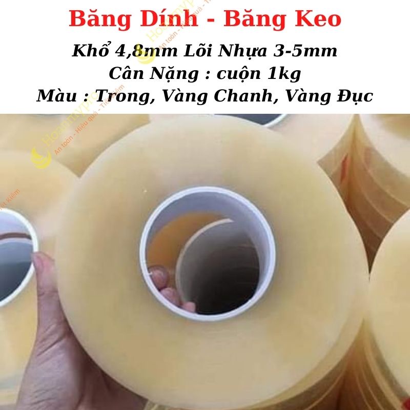 Băng Keo 1Kg Đóng Hàng lõi nhựa mỏng TuiGoiHangHoanMy