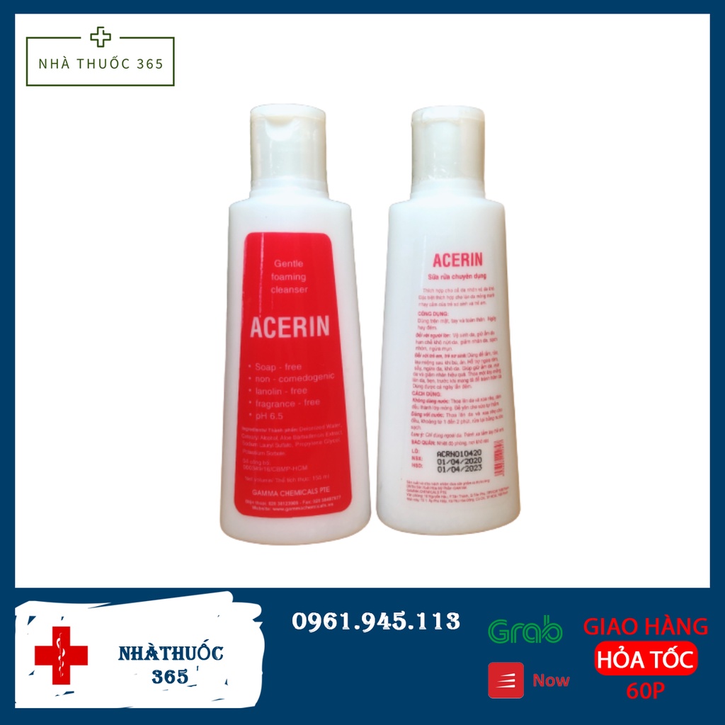 SỮA RỬA MẶT ACERIN (155ml)