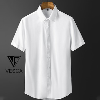 Áo sơ mi ngắn tay nam cao cấp Hamino chất lụa mềm mại thoải mái form rộng thời trang Hàn Quốc F